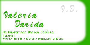 valeria darida business card