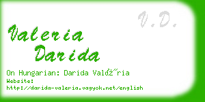 valeria darida business card